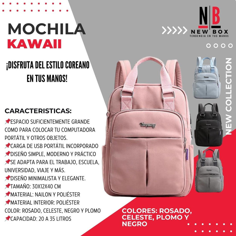 MOCHILA 2 EN 1 + REGALO: CUADERNO ANILLADO