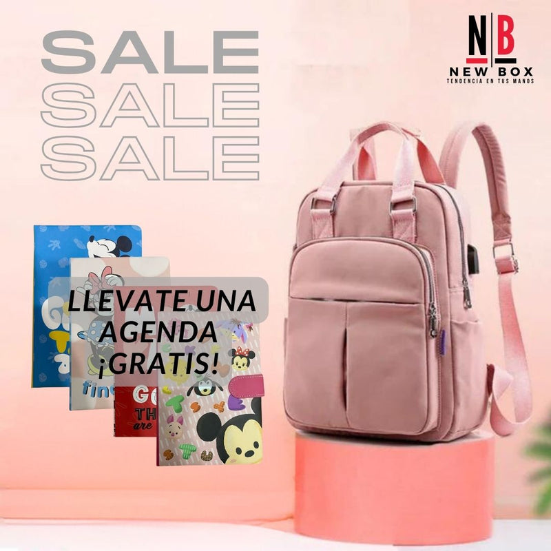 MOCHILA COQUETTE + AGENDA DE REGALO